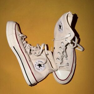 Converse Cream High Tops